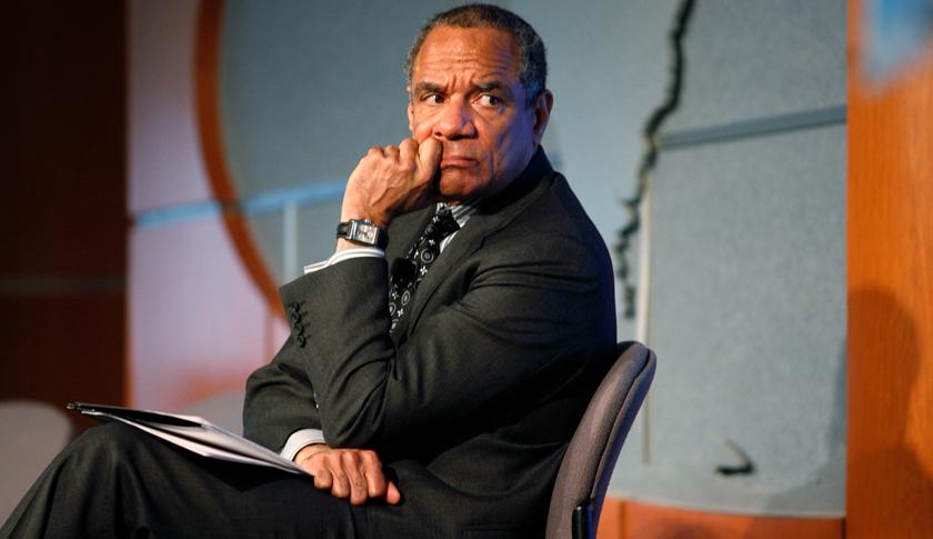 Chairman & CEO of American Express Company Chenault listens during partnership meeting in New York City