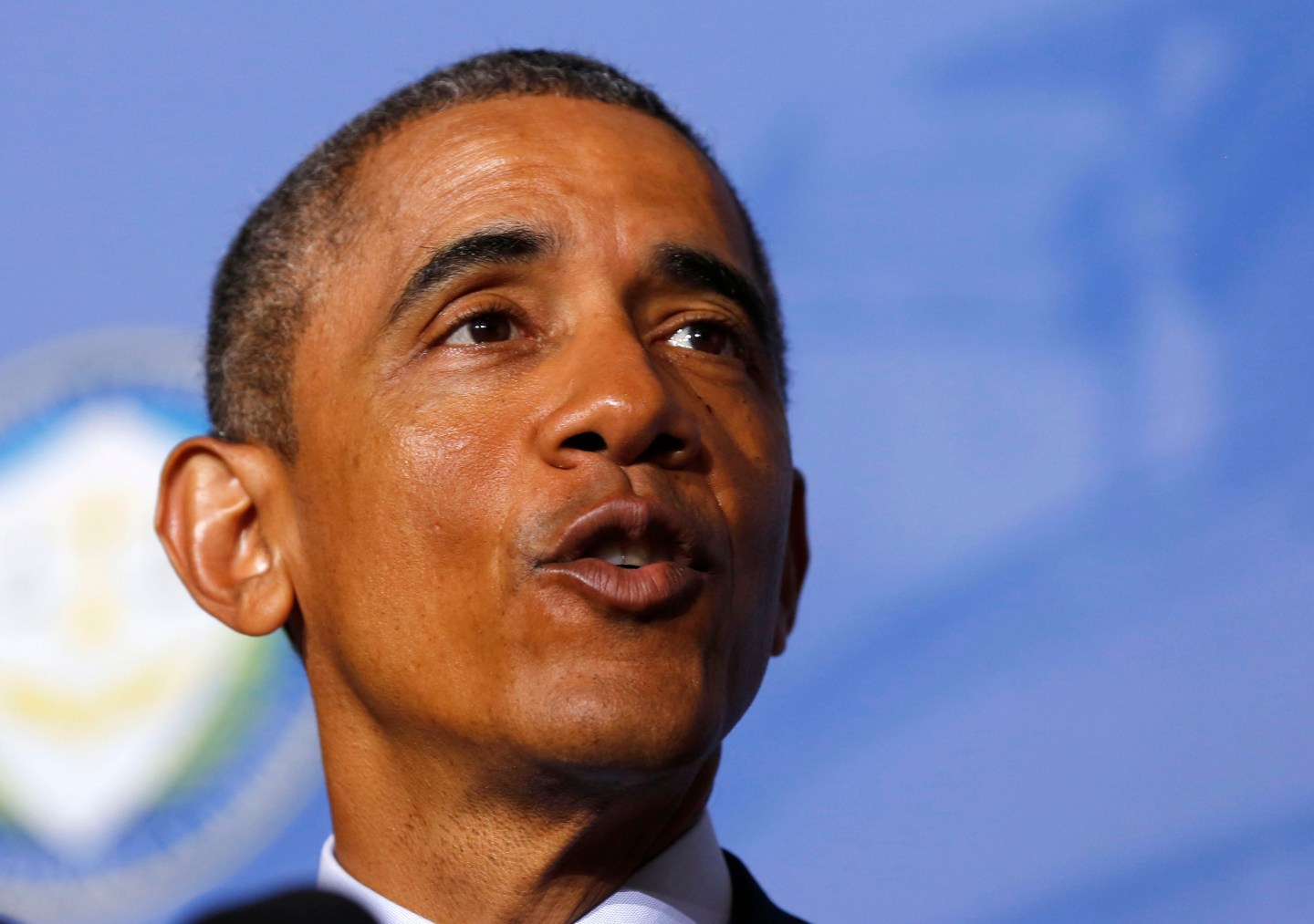 U.S. President Barack Obama pauses as he talks about his Administration's Buy Secure Initiative on consumer financial protection while at the Federal Trade Commission in Washington