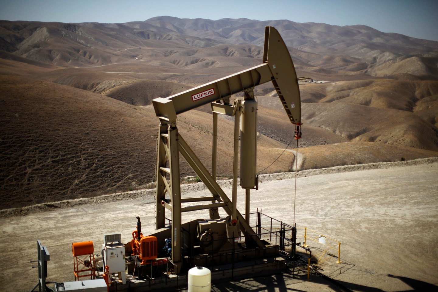 A pumpjack brings oil to the surface in the Monterey Shale