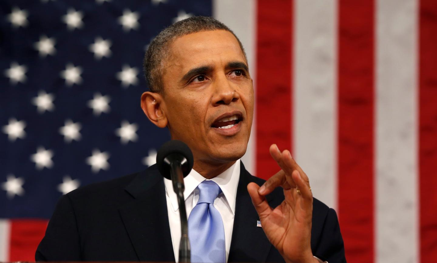 President Obama Delivers State Of The Union Address At U.S. Capitol