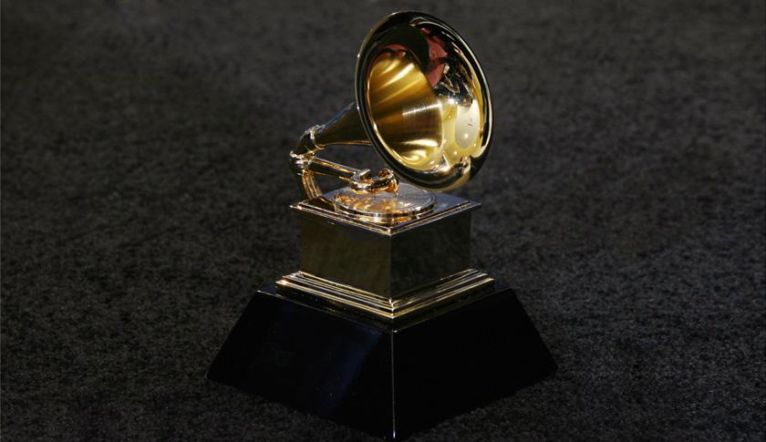 The trophy of the Grammy Awards in Los A
