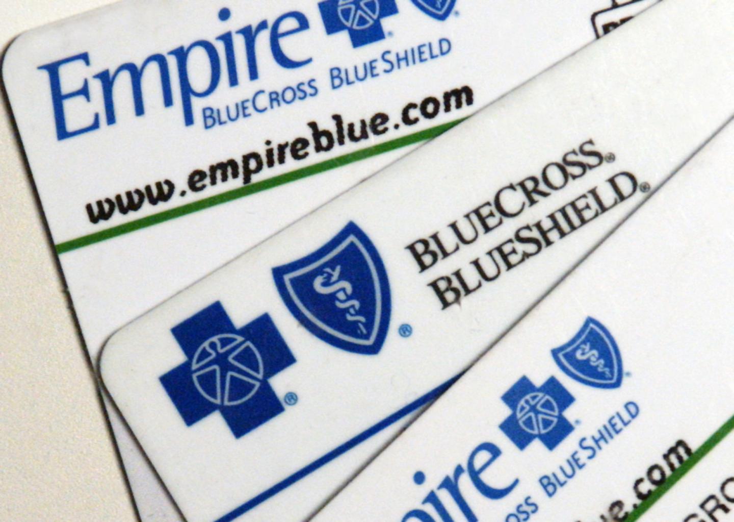 Empire Blue Cross Blue Shield health insurance card