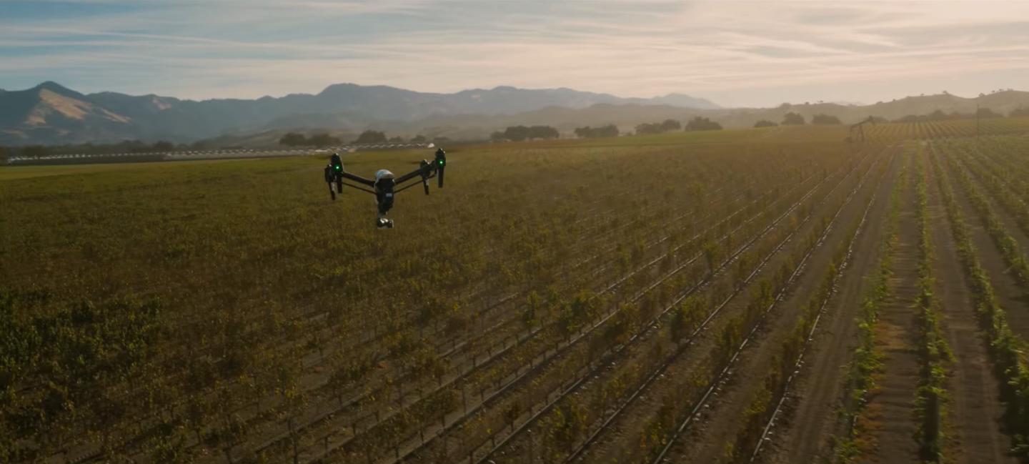 DJI Inspire 1 drone robot video screenshot