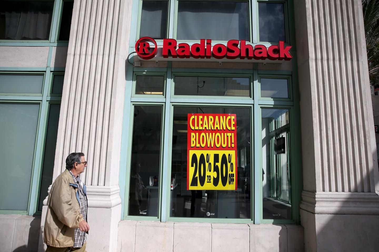 A RadioShack store in 2015, the last time the company filed for bankruptcy protection.
