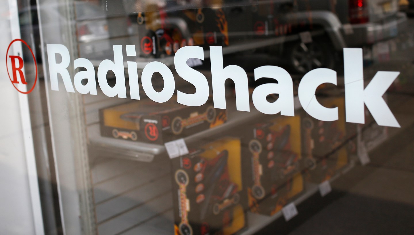 The exterior of a RadioShack store is seen in the Queens borough of New York