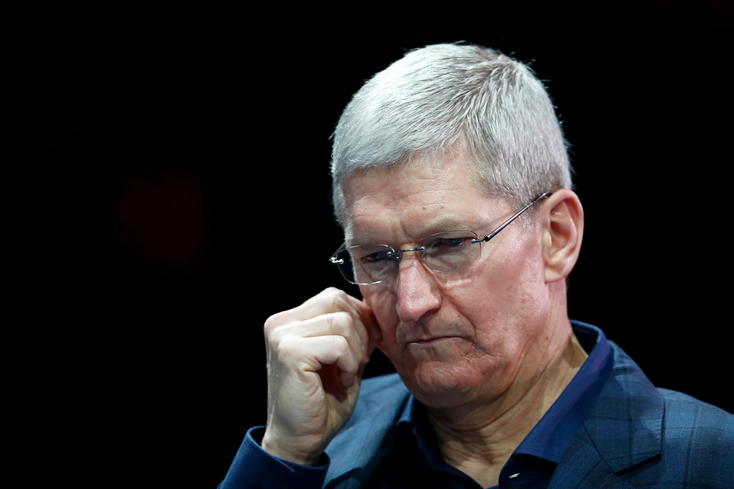 Apple CEO Tim Cook speaks at the WSJD Live conference in Laguna Beach