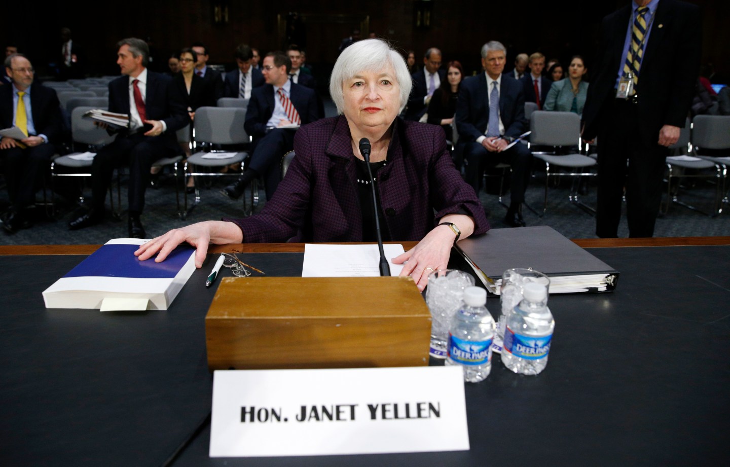 Janet Yellen testifies on Capitol Hill in Washington