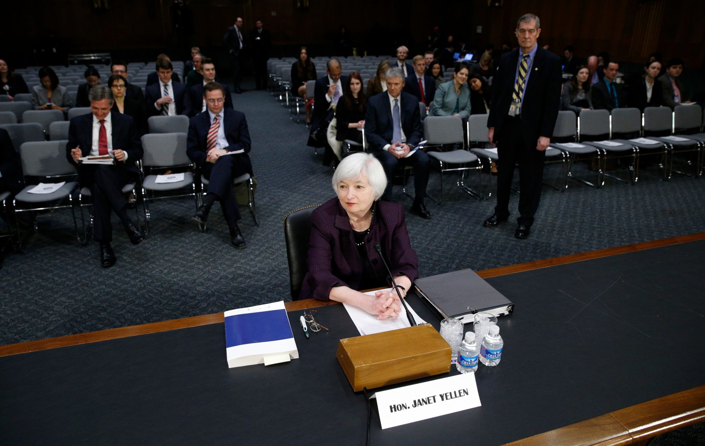 Janet Yellen testifies on Capitol Hill in Washington