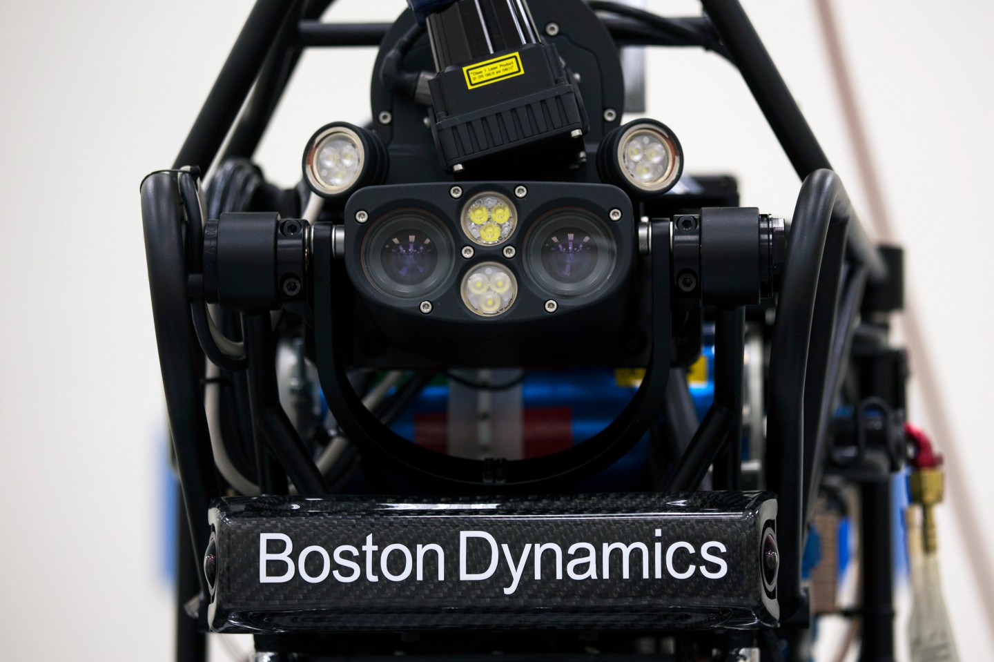 Bipedal humanoid robot "Atlas" is presented to the media during a news conference at the University of Hong Kong