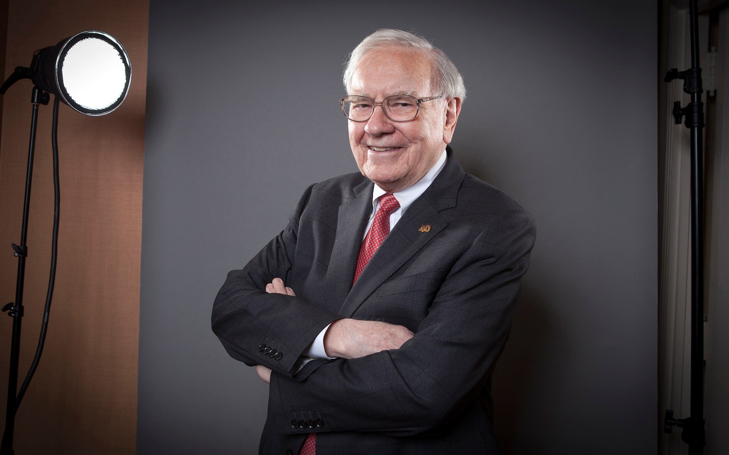 Buffett, Chairman of the Board and CEO of Berkshire Hathaway, poses for a portrait in New York