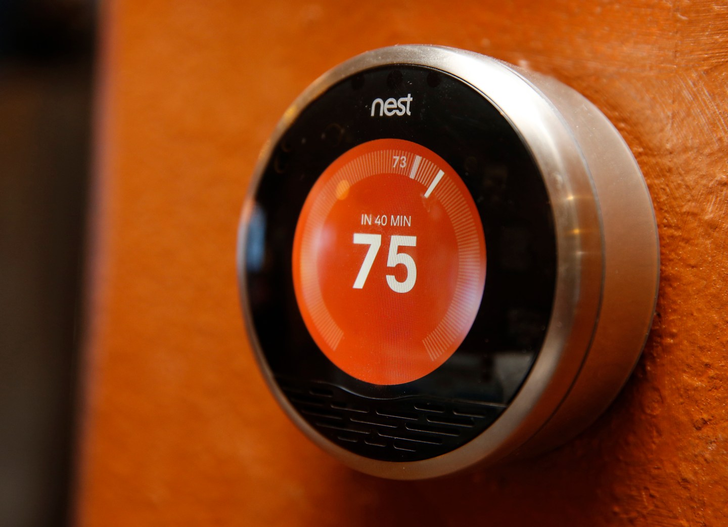 A Nest thermostat is installed in a home in Provo