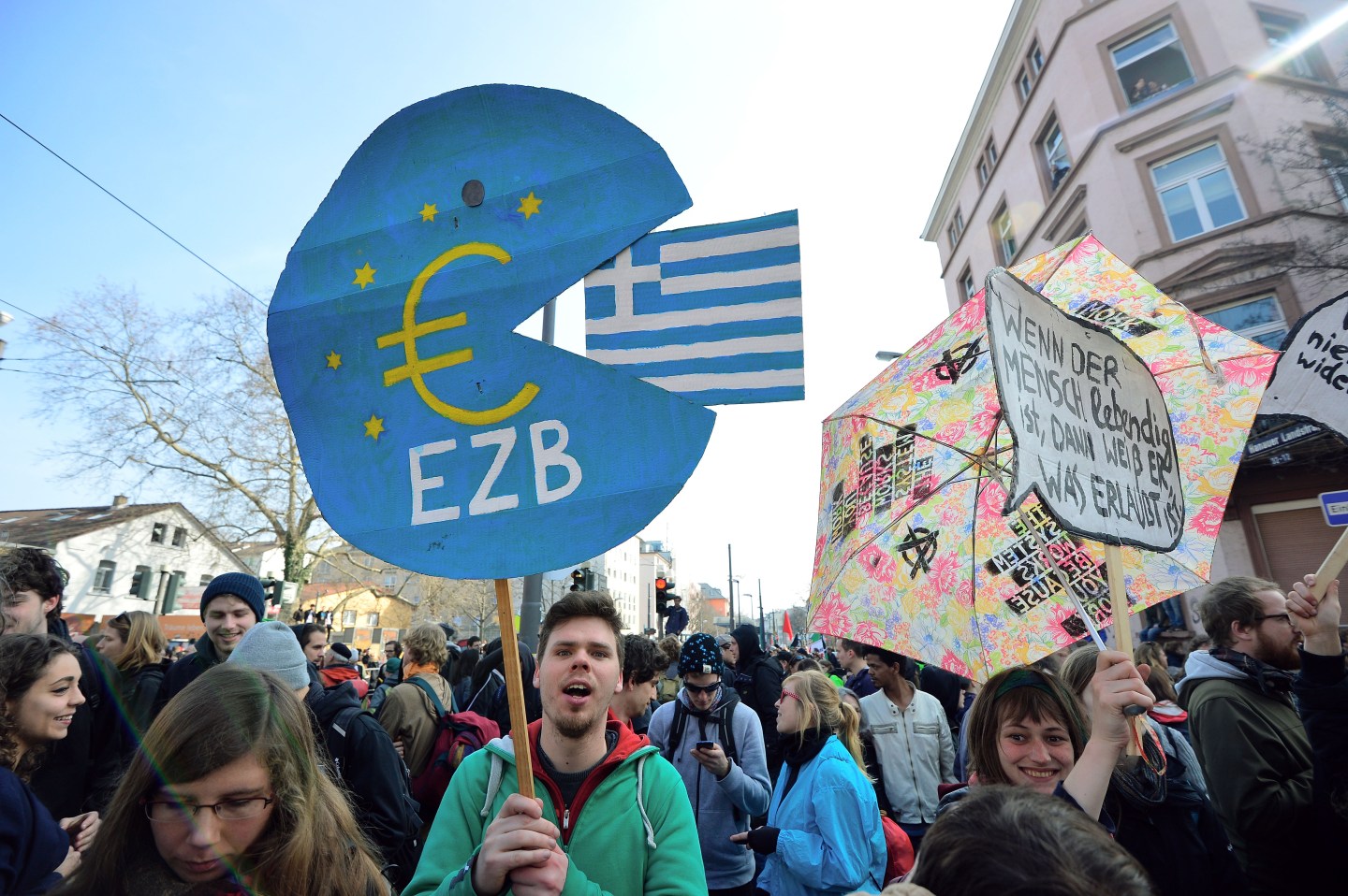 Blockupy Protests Accompany ECB Inauguration