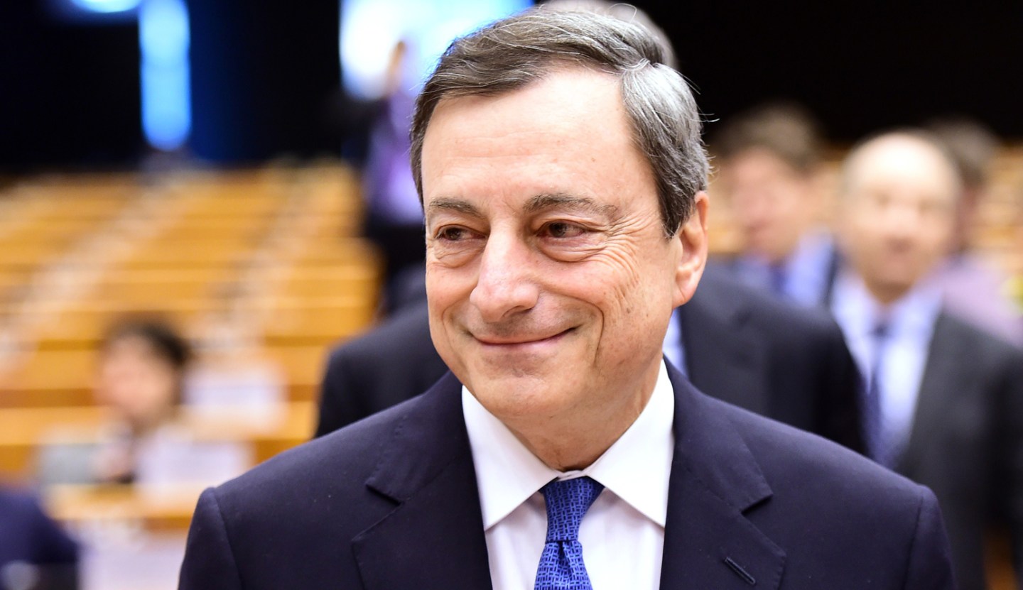 BELGIUM-EU-BANK-DRAGHI