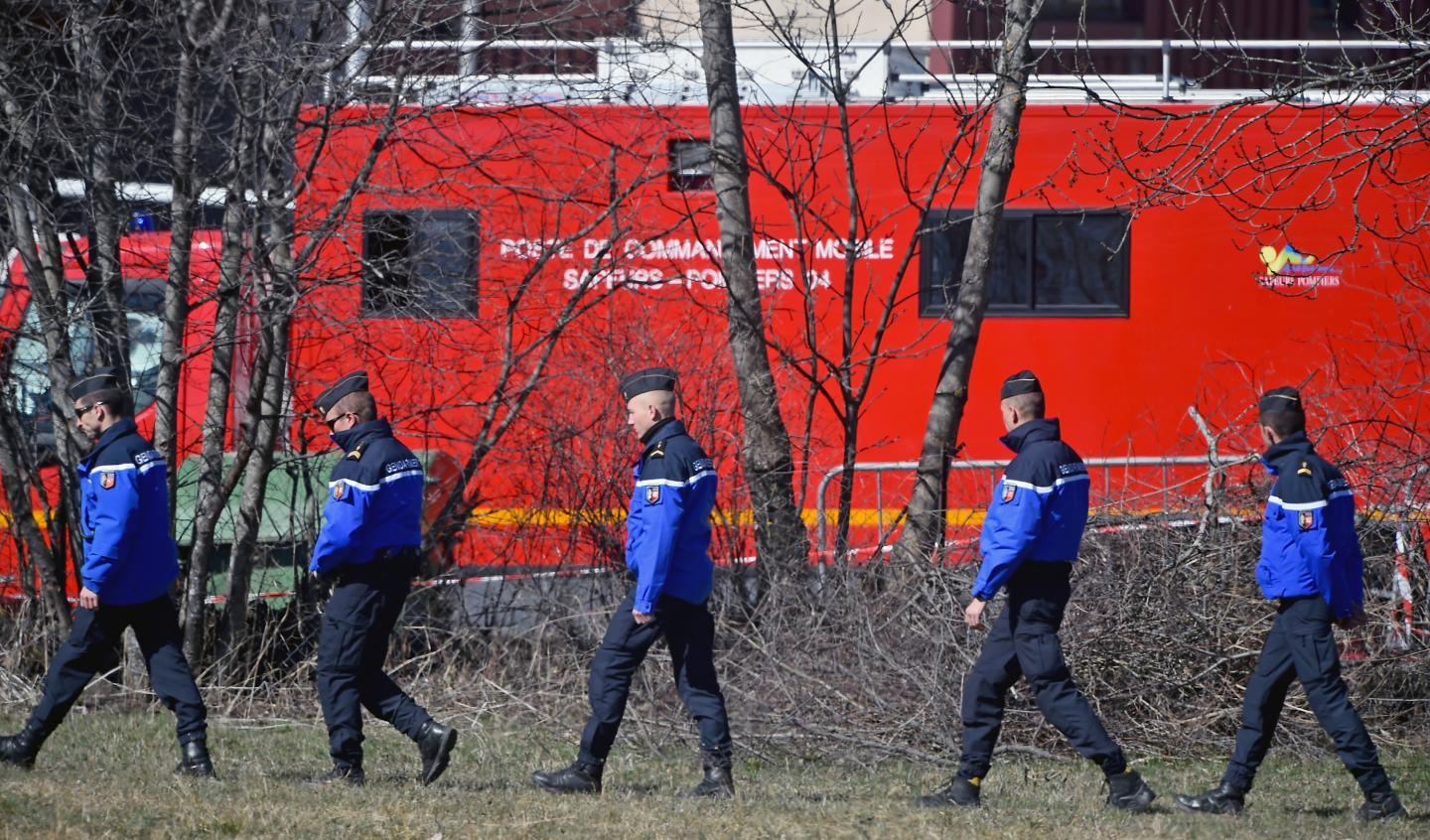 Families Of The Germanwings Airbus Crash Victims Arrive At The Site