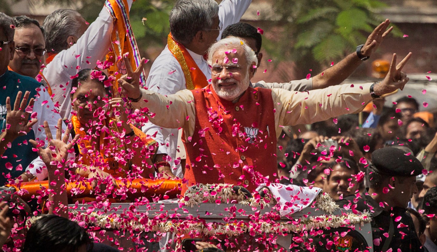 BJP Leader Narendra Modi Campaigns In Gujarat
