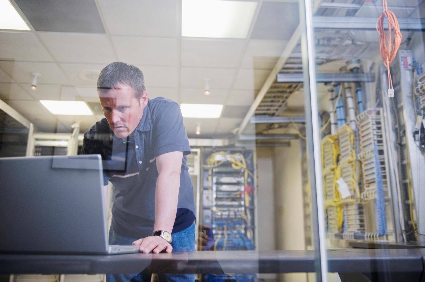 Computer Technician in Server Room