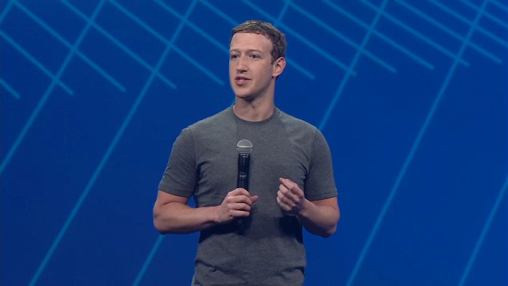 Facebook CEO Mark Zuckerberg at the company's 2015 F8 developers conference.