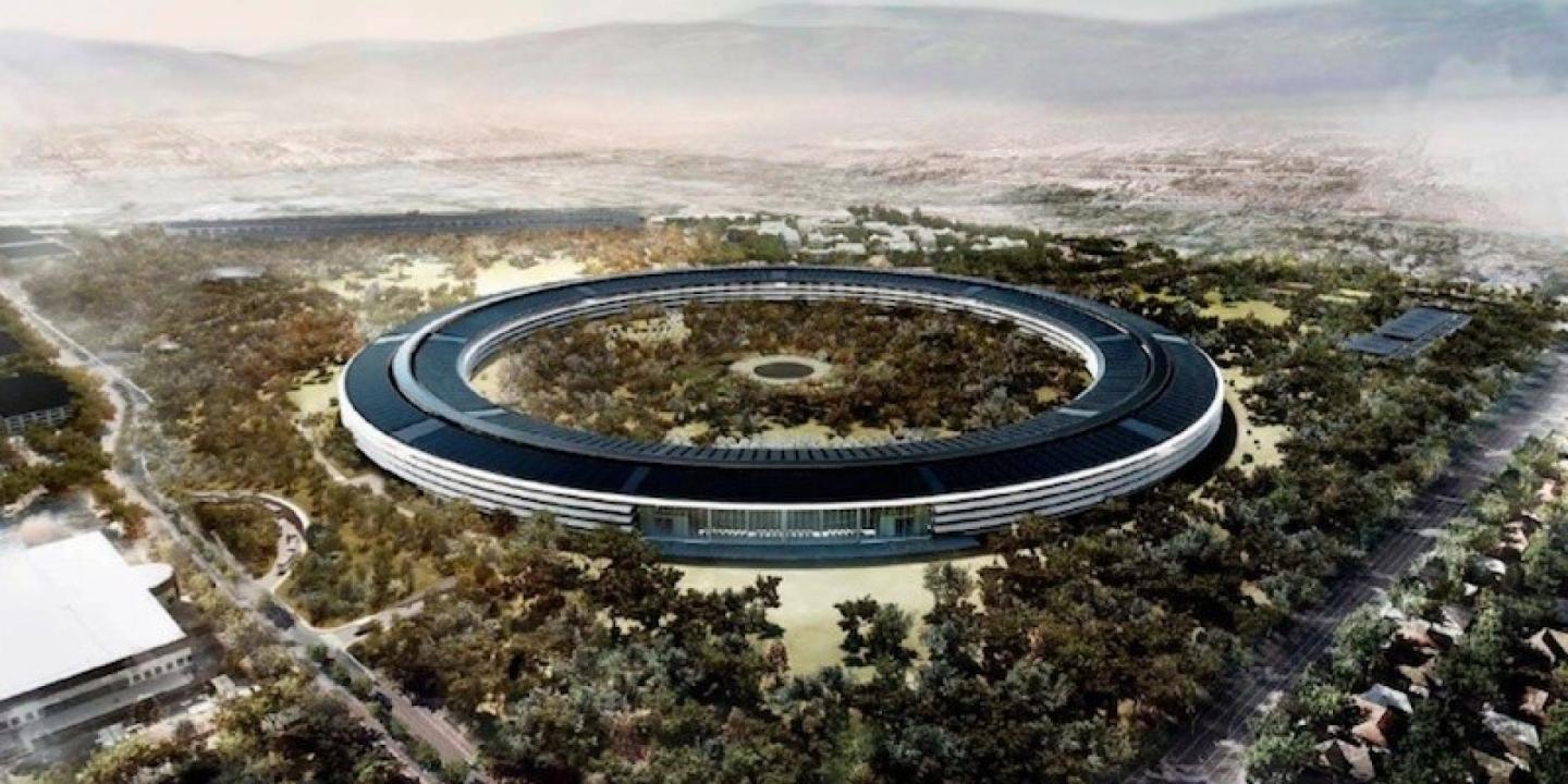 Here’s the Latest Glimpse at Apple’s Spaceship Campus
