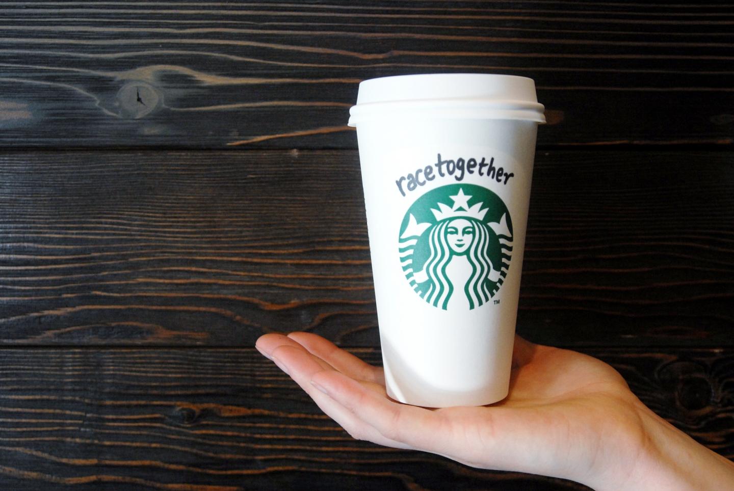 Starbucks says oops: No more “Race Together” on coffee cups