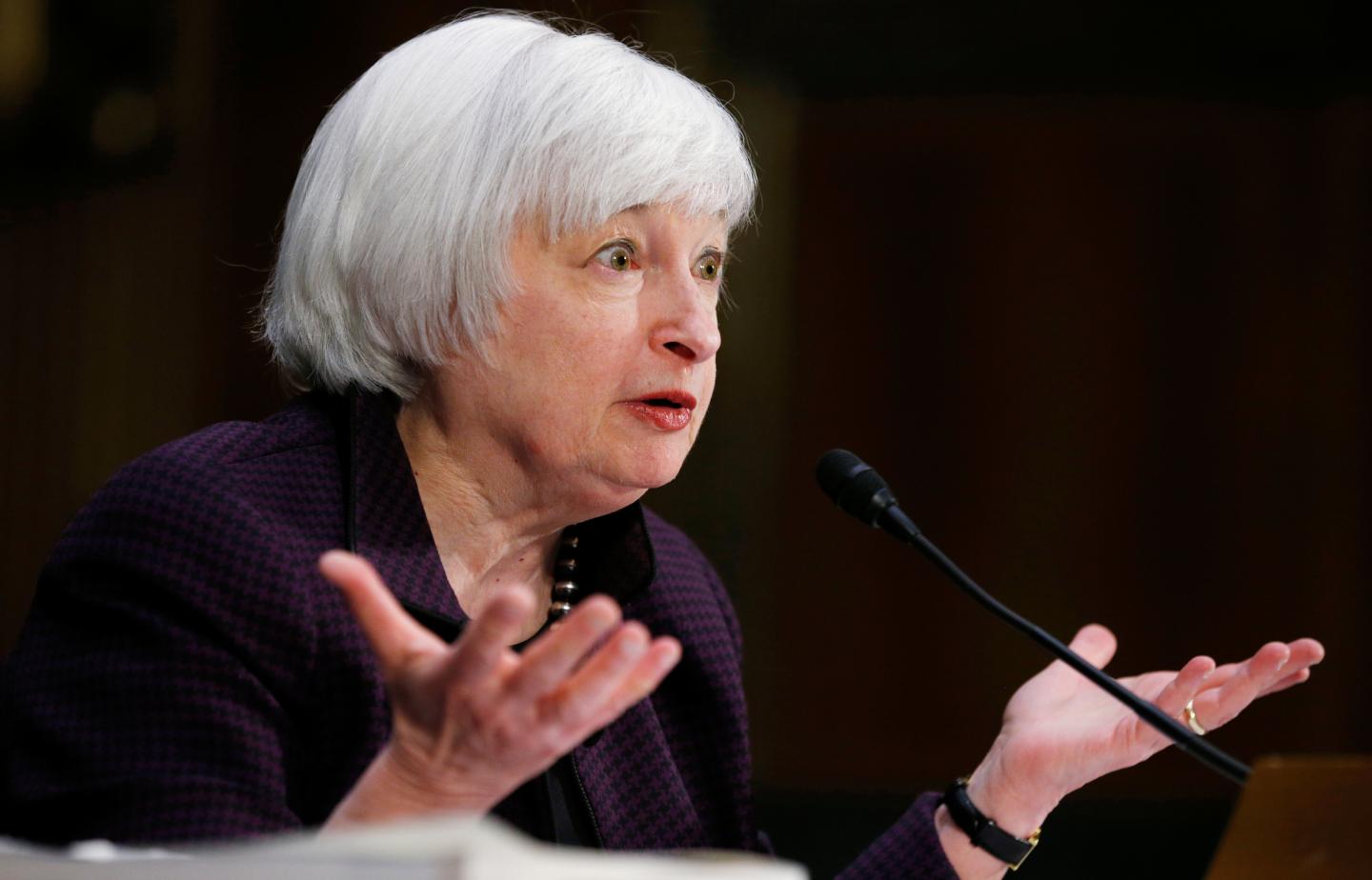 Janet Yellen testifies on Capitol Hill in Washington
