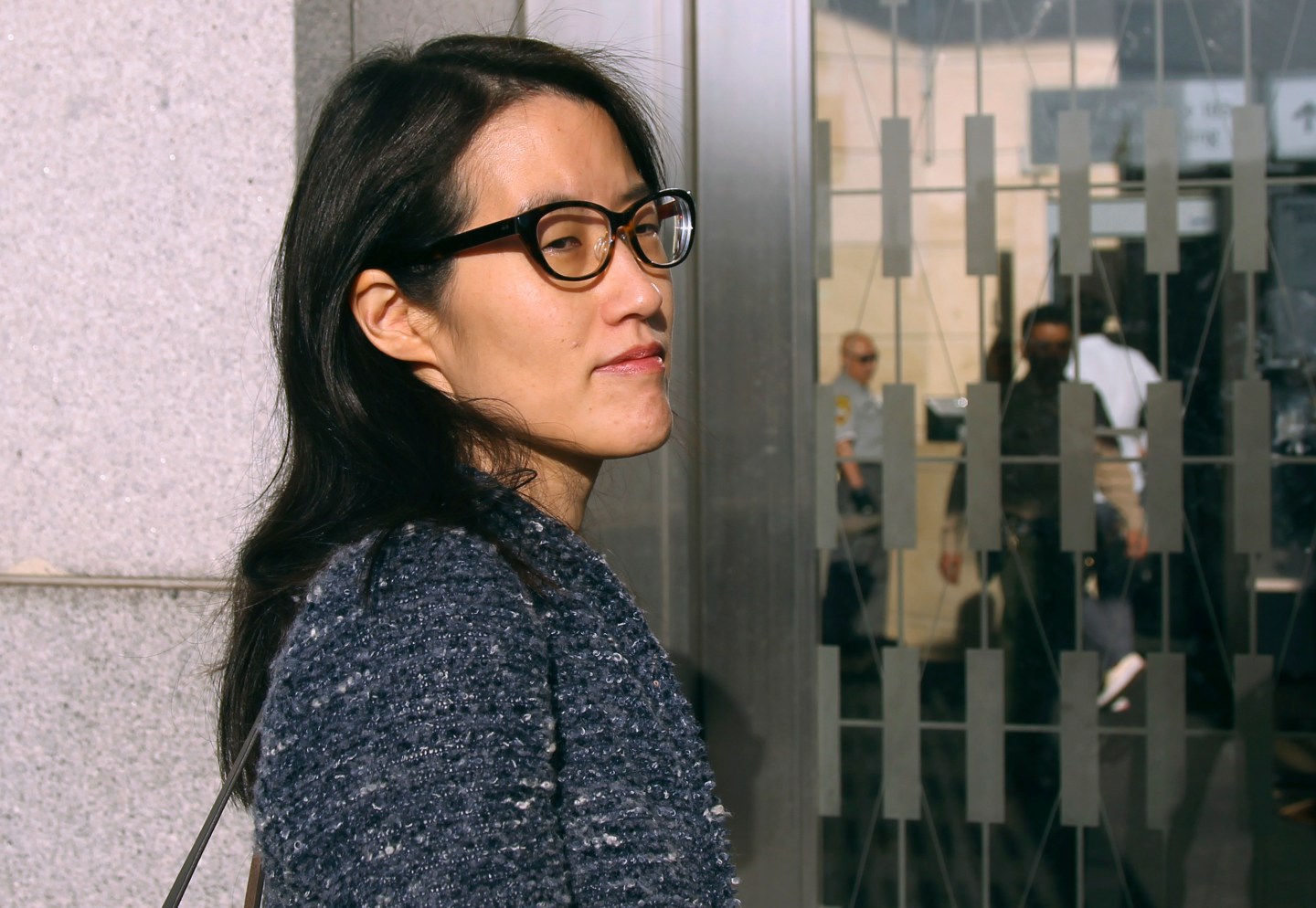 Ellen Pao arrives at San Francisco Superior Court in San Francisco