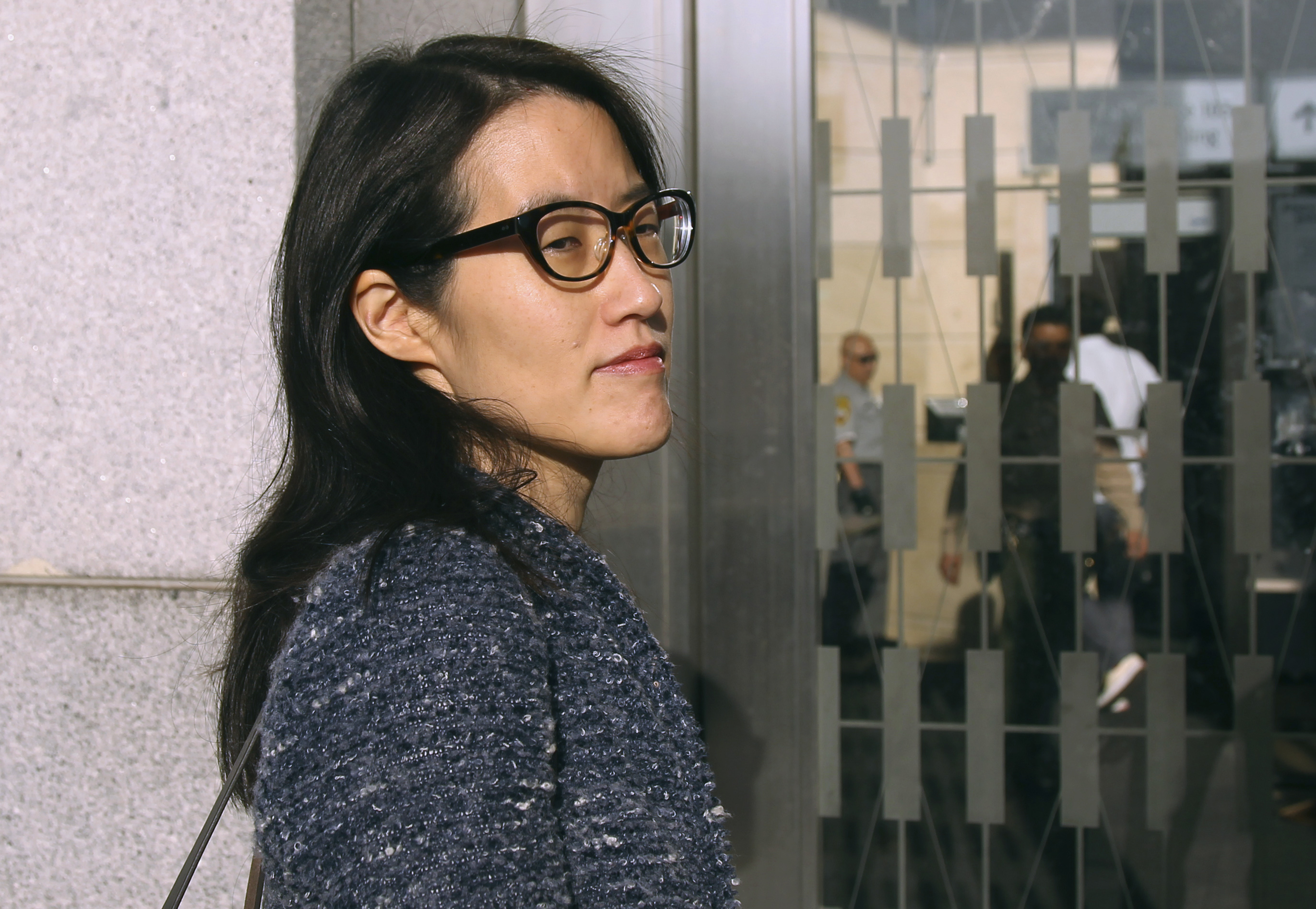 Ellen Pao arrives at San Francisco Superior Court in San Francisco