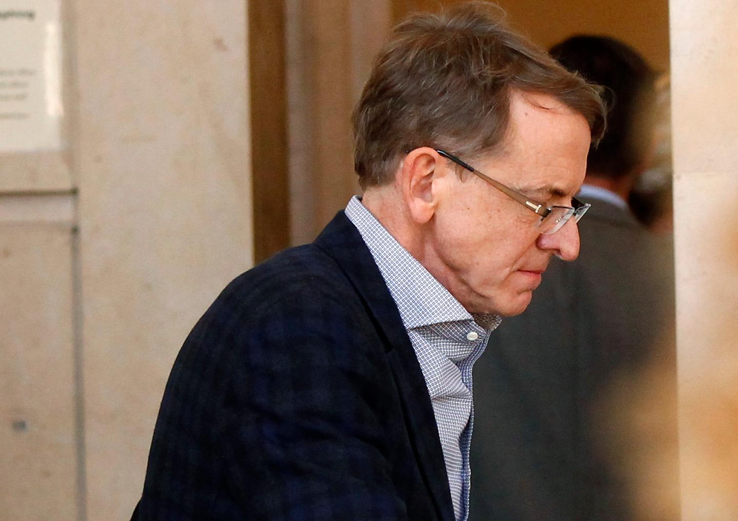 Venture capitalist Doerr arrives at San Francisco Superior Court