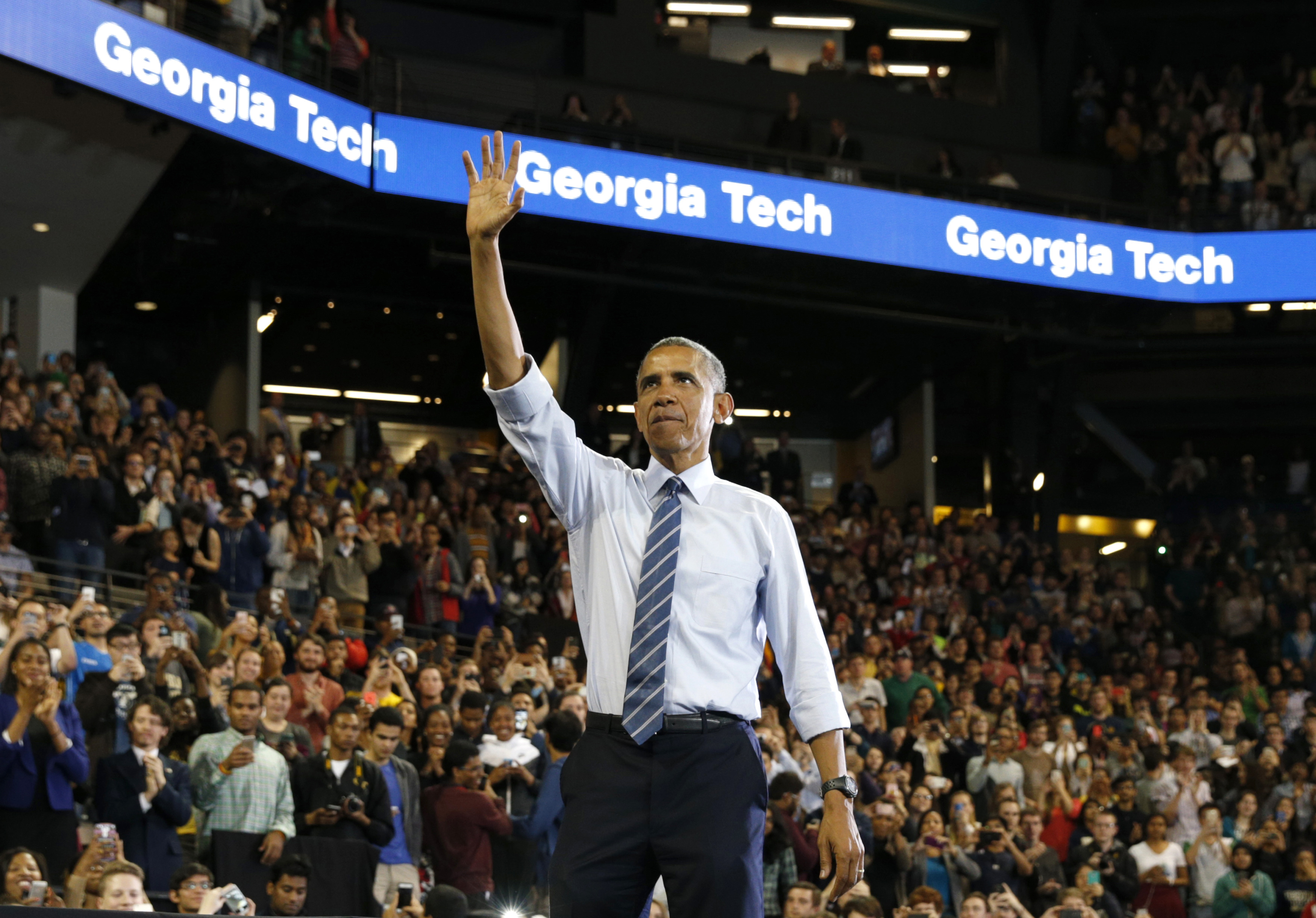 Obama speaks at Georgia Tech about efforts to make college more affordable