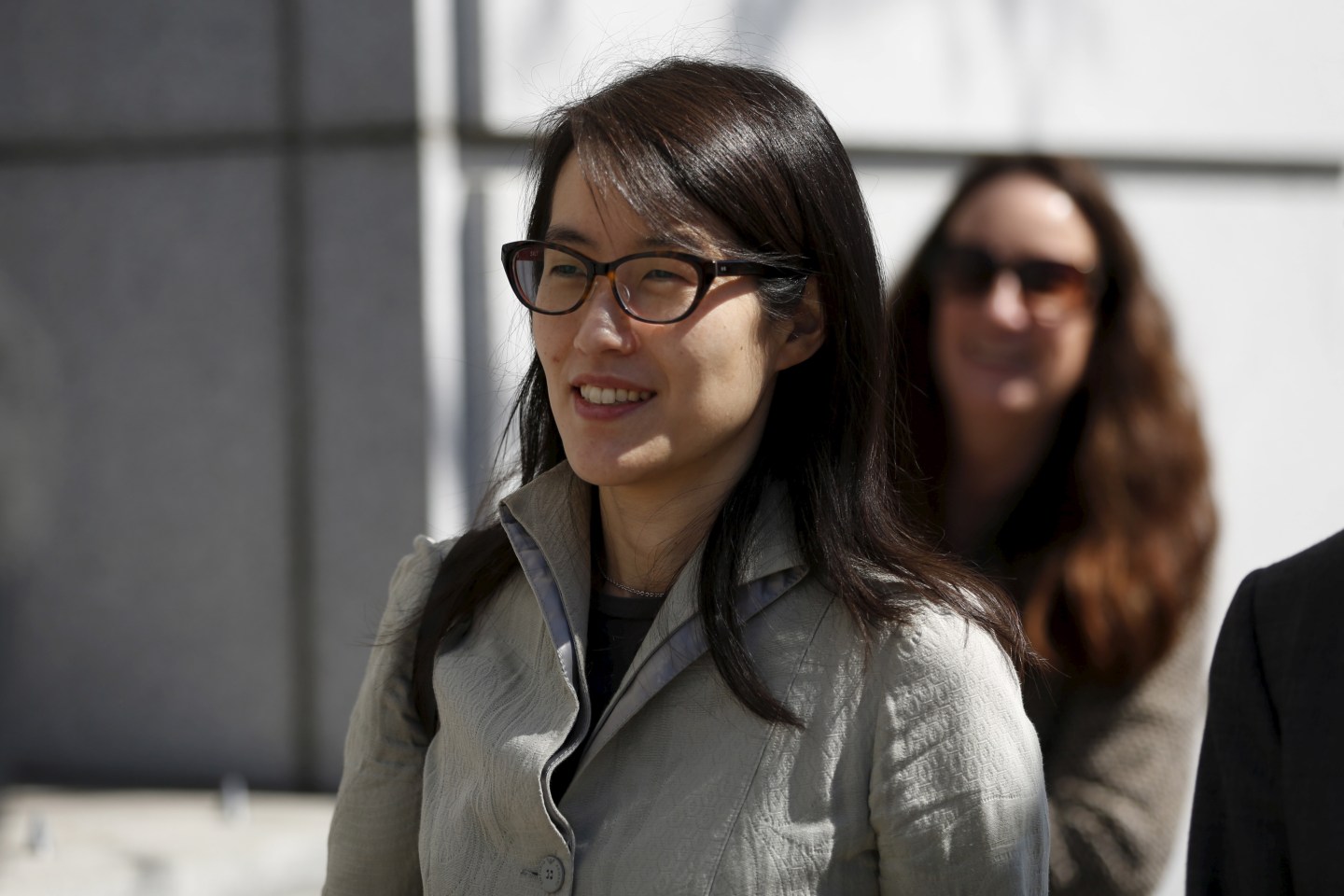 Ellen Pao leaves court as her sexual bias trial against fomer employer Kleiner Perkins Caufield & Byerr continues in San Francisco