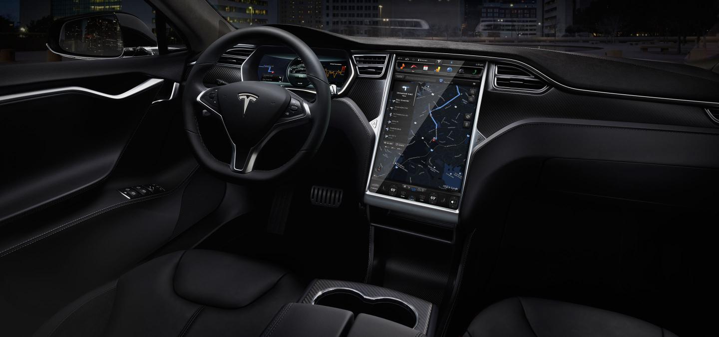 Tesla Model S interior cabin