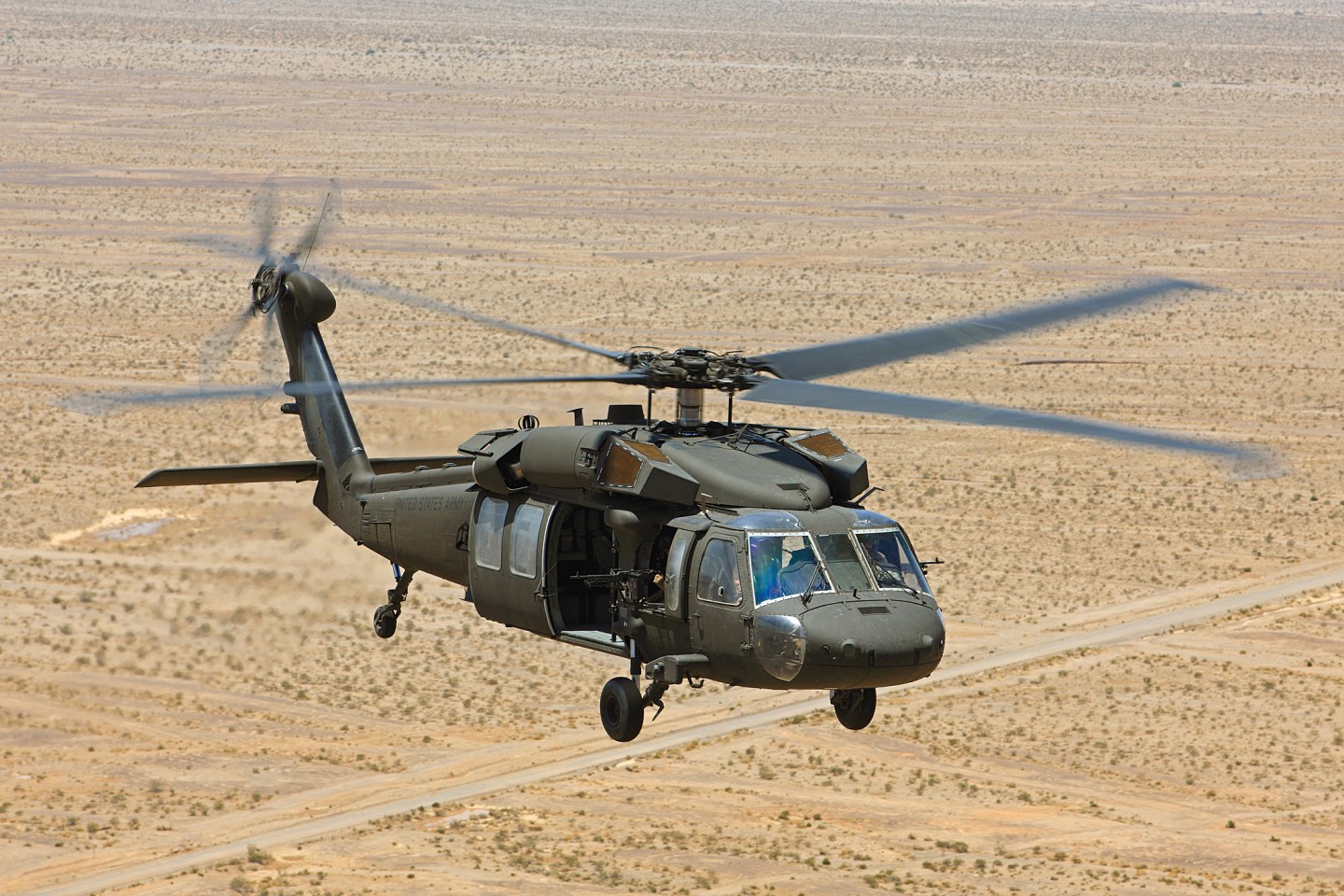 The U.S. Army Black Hawk helicopter.
