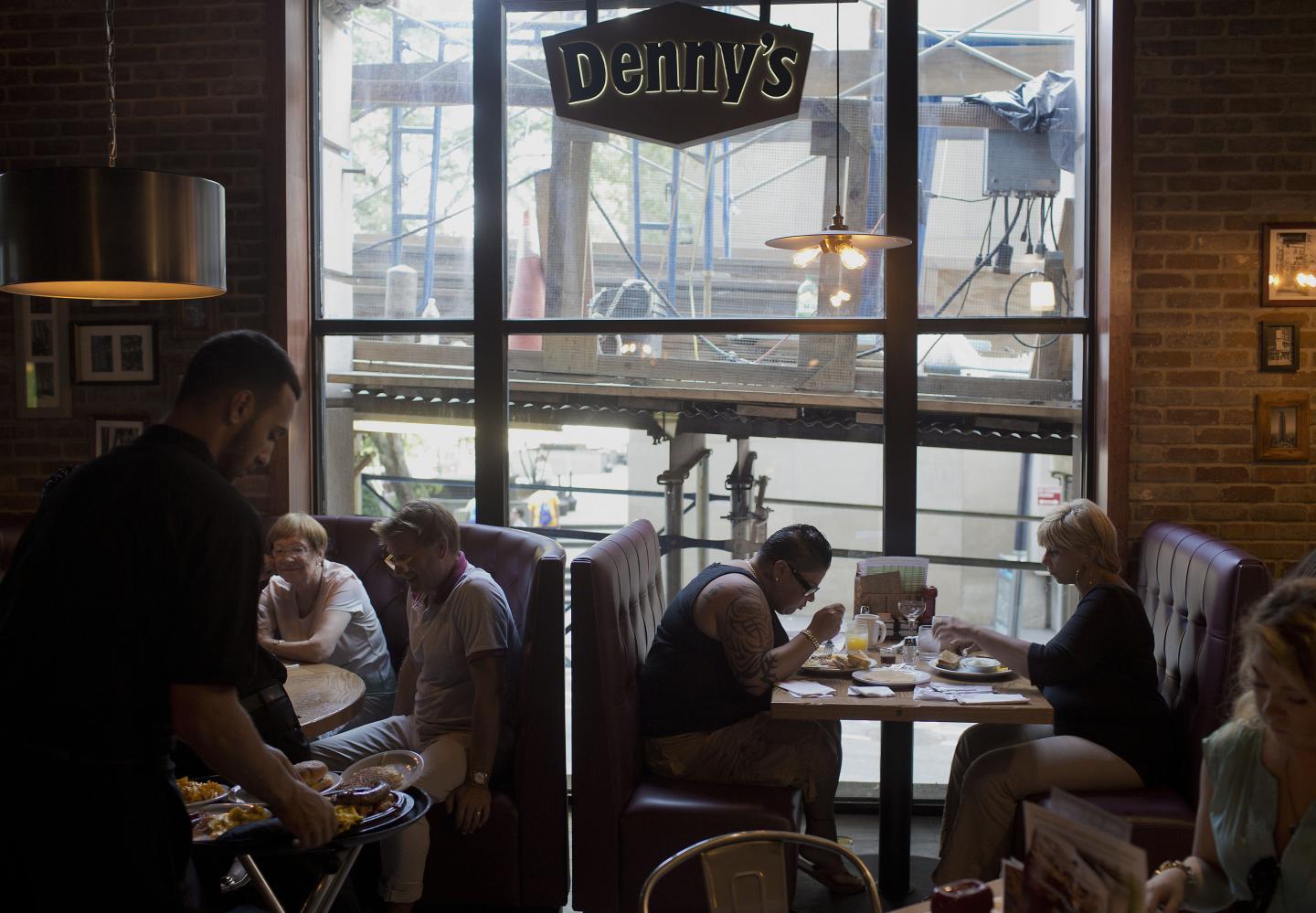 Operations During Brunch At Denny's Corp. First New York City Restaurant Location