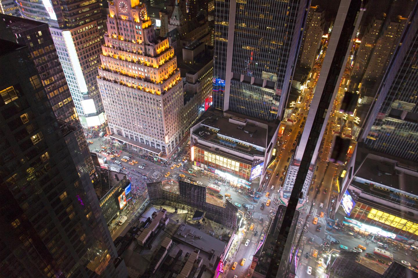 View From The Rooftop Bar 54 In Manhattan