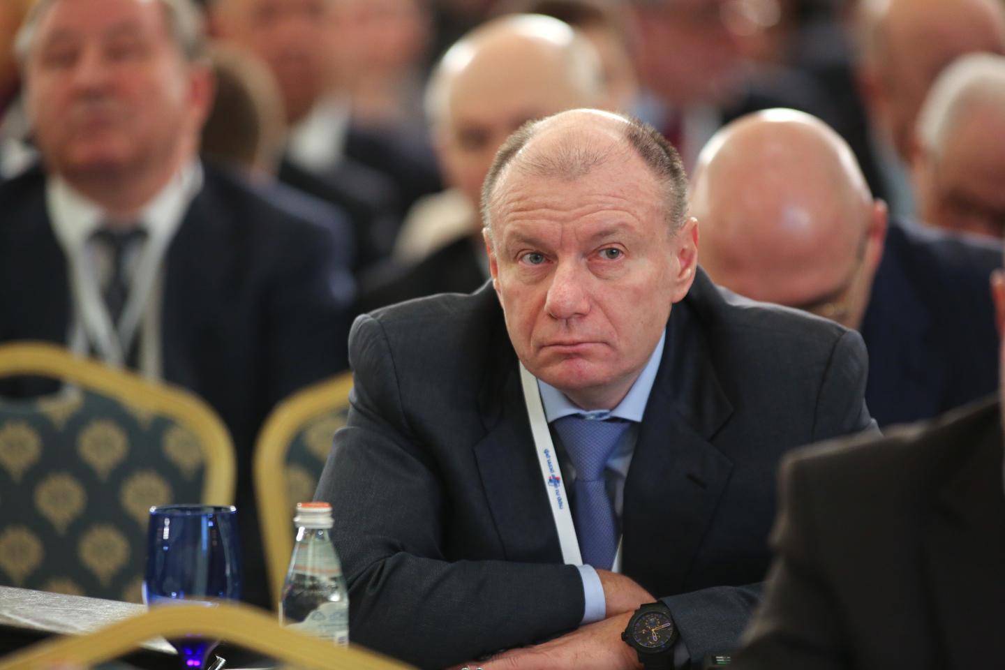 Russian Billionaires And President Vladimir Putin At Russia Business Conference