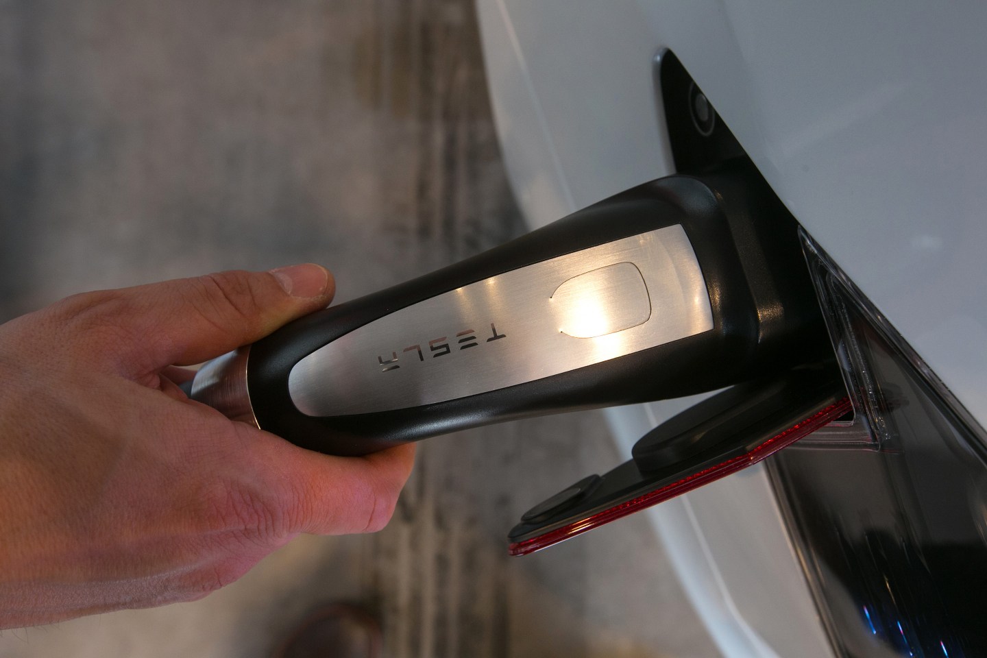 Electric Automobiles On Show Inside A Tesla Motors Inc. Store