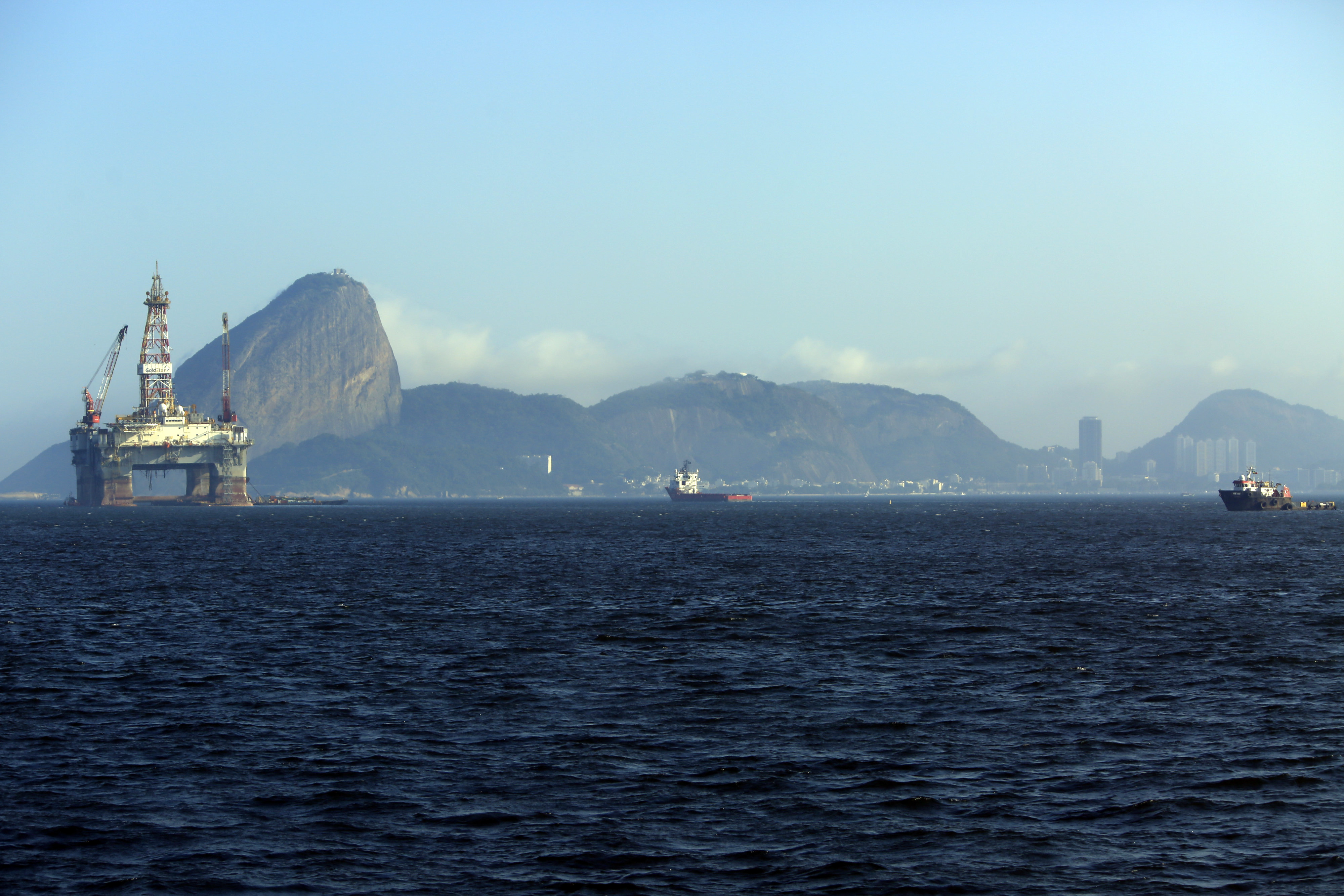 Views Of Oil Platforms in Guanabara Bay Ahead of Petrobras Earnings Results