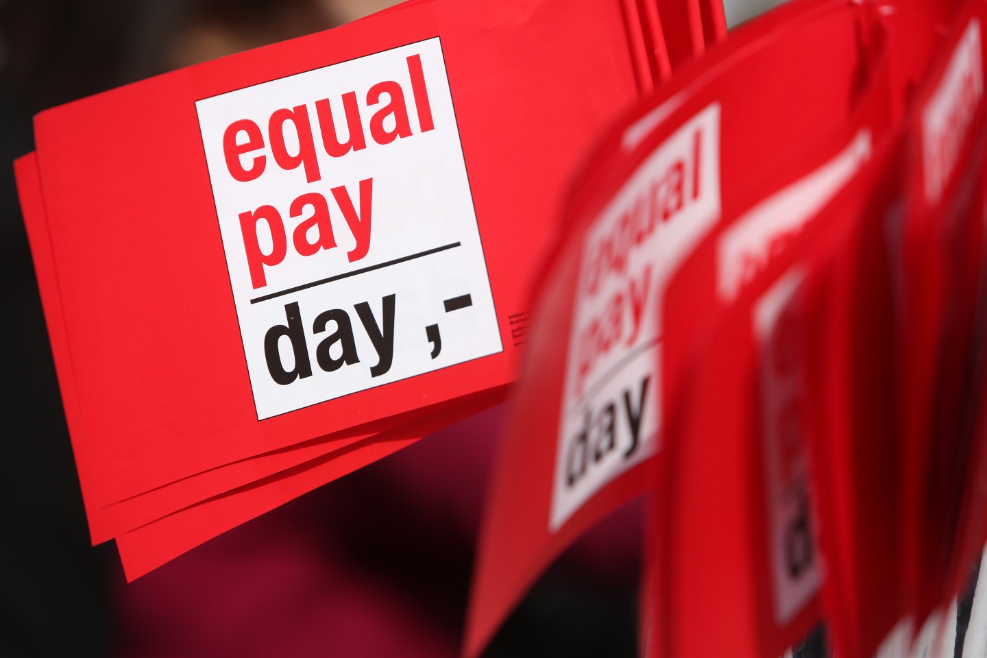 "Equal Pay Day" Protesters Demand Equal Pay For Women