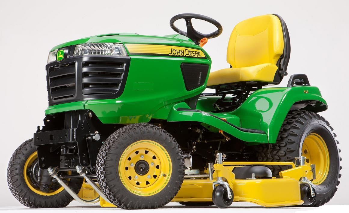John Deere X758 riding lawn mower