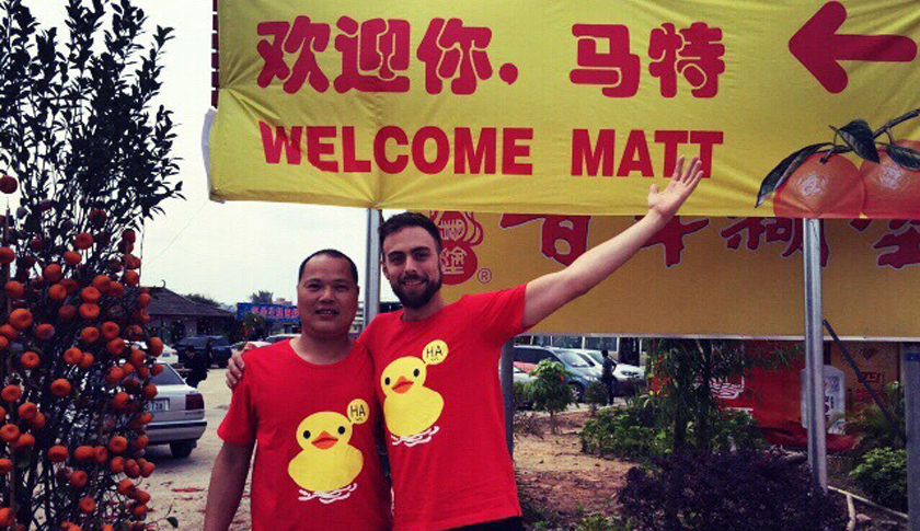 BRO ORANGE HAD A WELCOME SIGN FOR ME