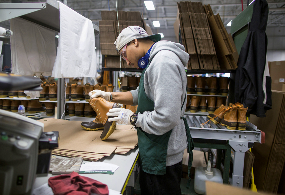 Operations Inside The L.L. Bean Apparel Manufacturing Facility