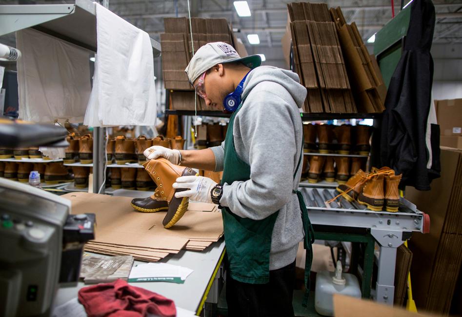 Operations Inside The L.L. Bean Apparel Manufacturing Facility