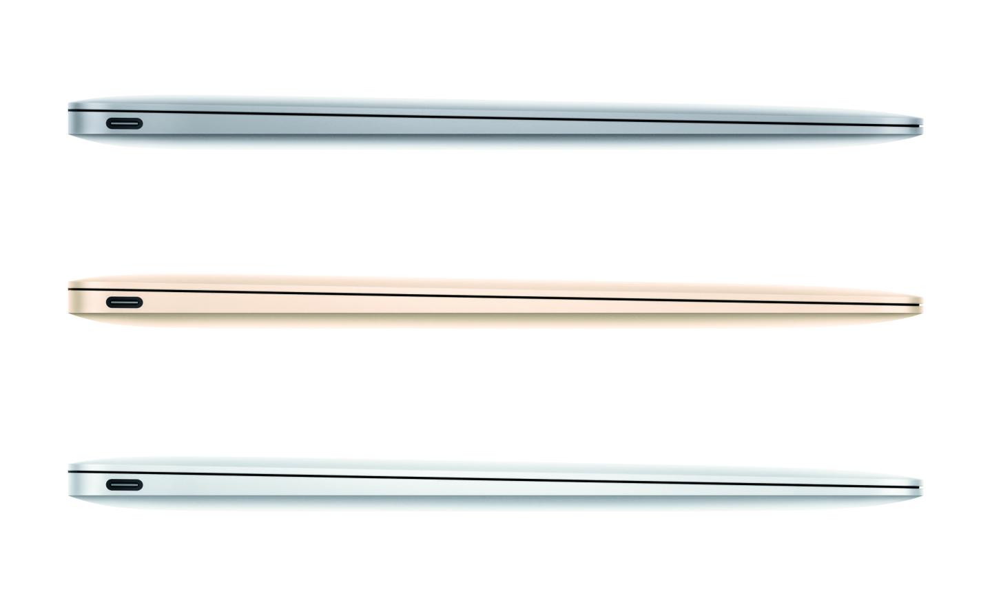 Apple's trio of new MacBook colors.