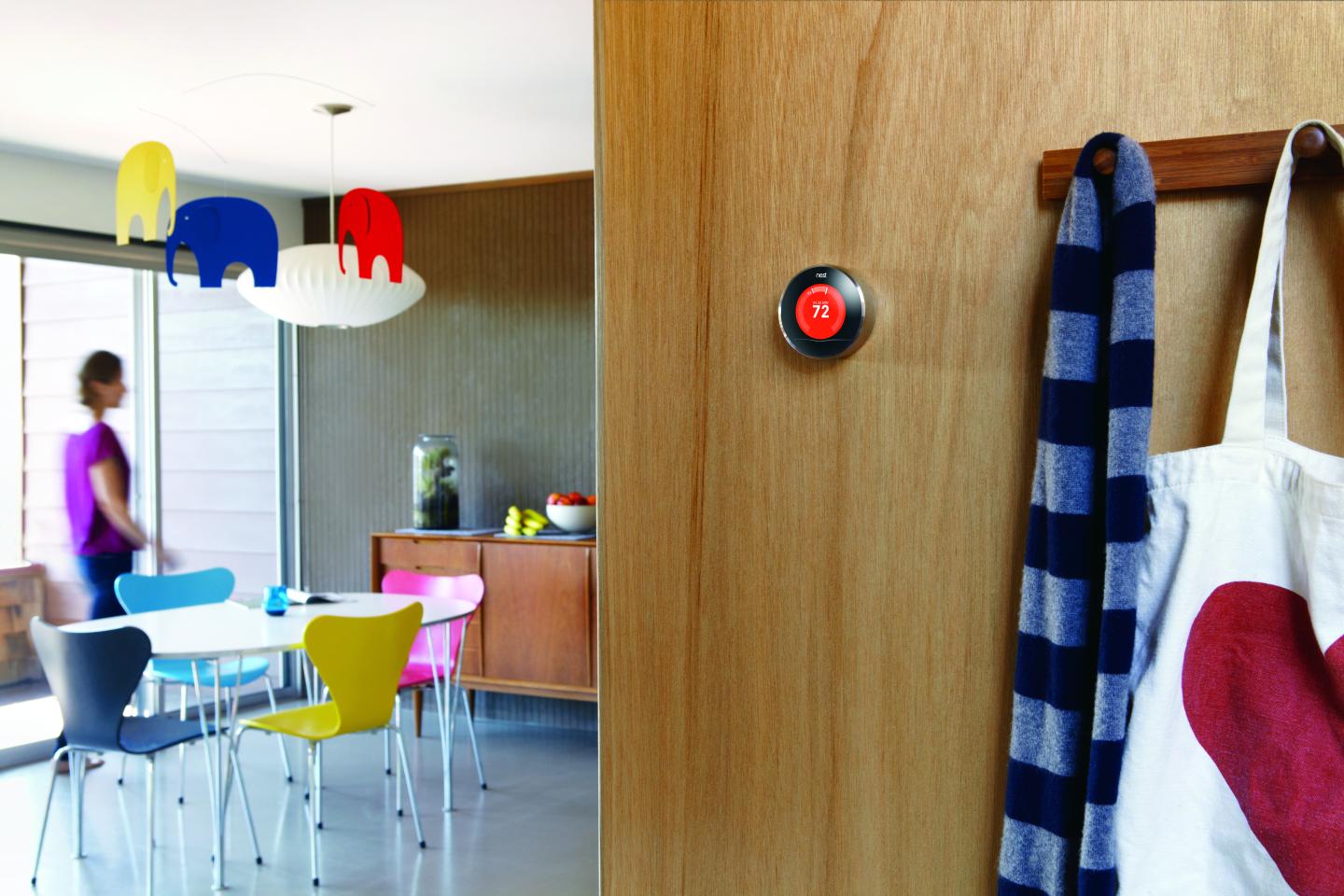 Nest thermostat living room