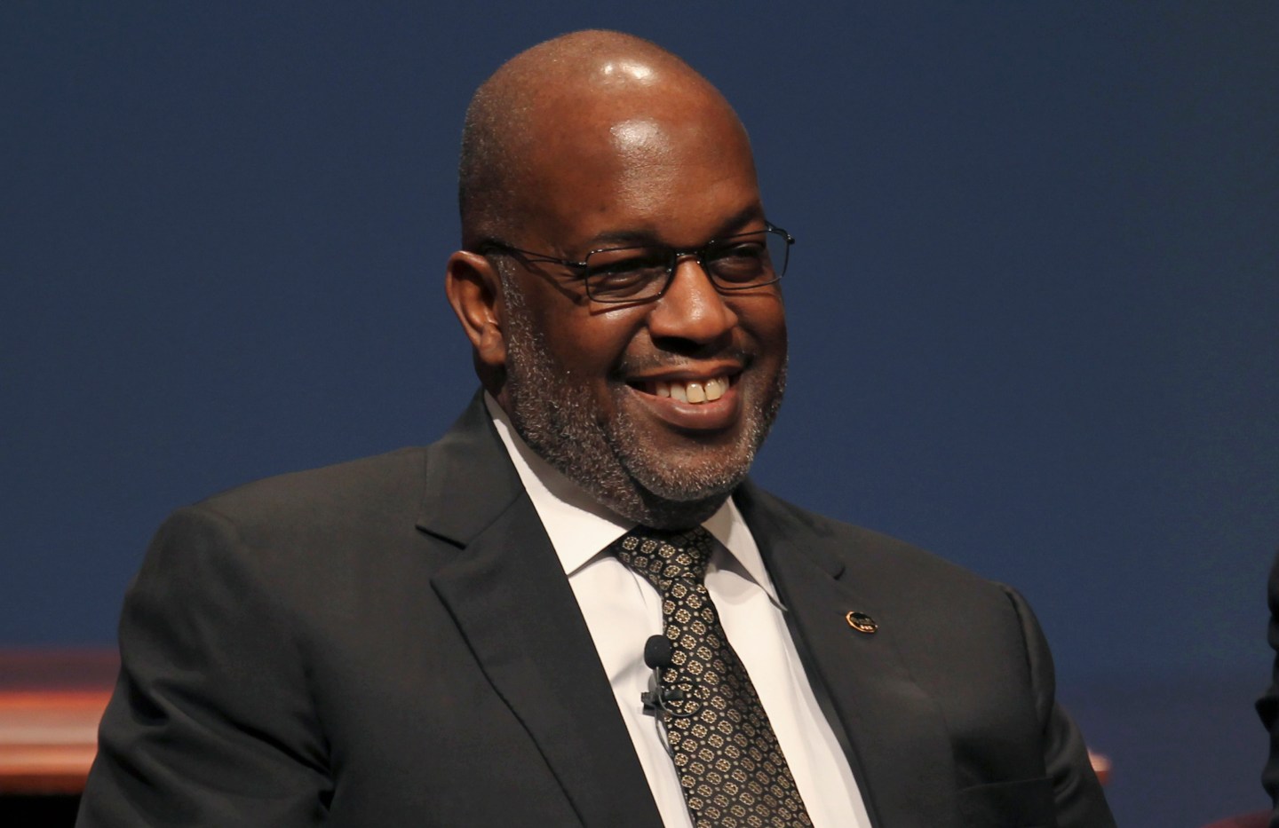 Kaiser Permanente CEO Tyson looks on during the White House summit on cybersecurity and consumer protection in Palo Alto