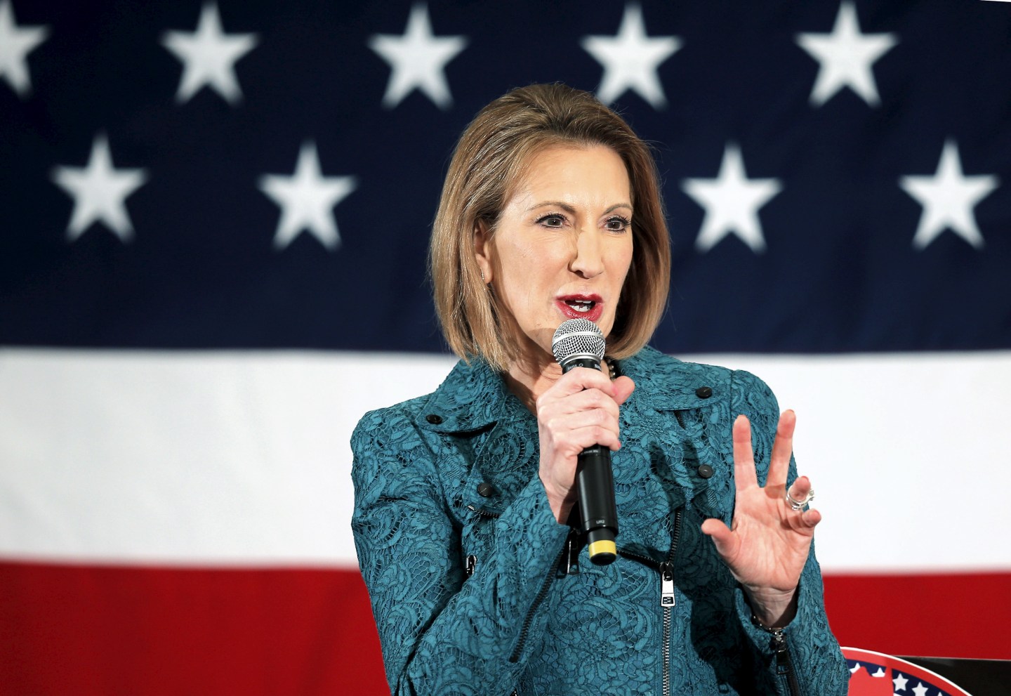 Potential Republican 2016 presidential candidate Fiorina speaks at the First in the Nation Republican Leadership Conference in Nashua