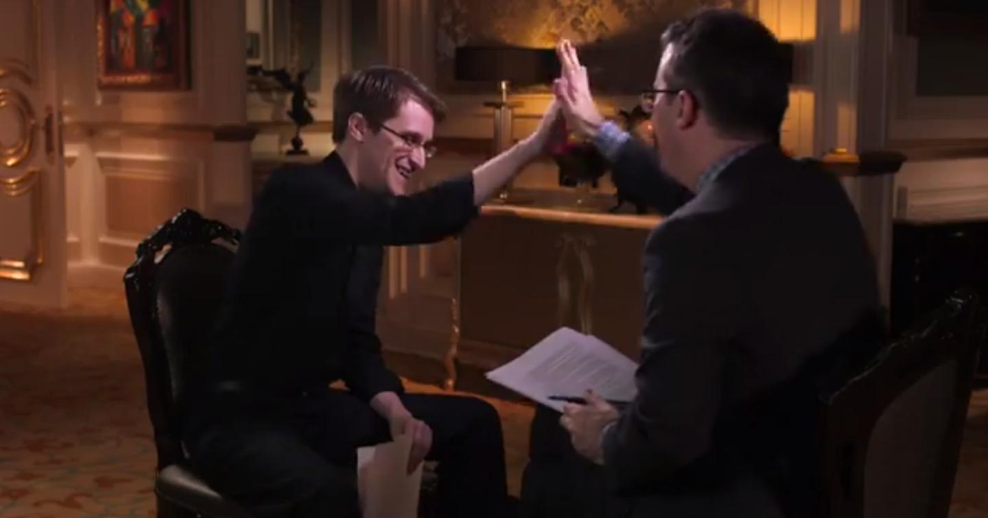 Edward Snowden’s most outlandish interview yet