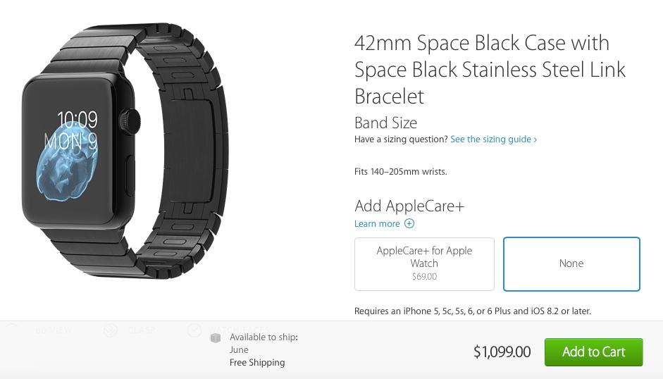 Apple Watch (nearly) sold out in 30 minutes