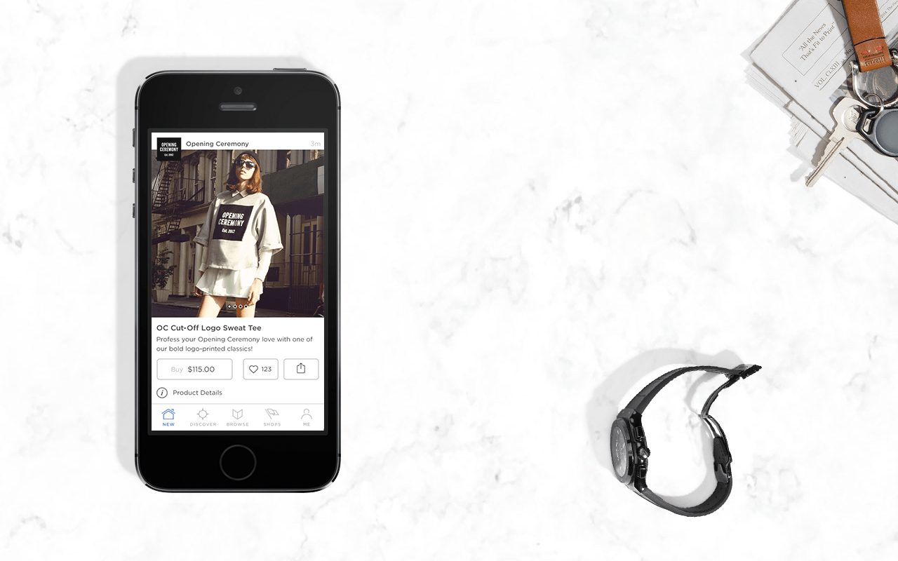 Spring shopping app surface table Opening Ceremony