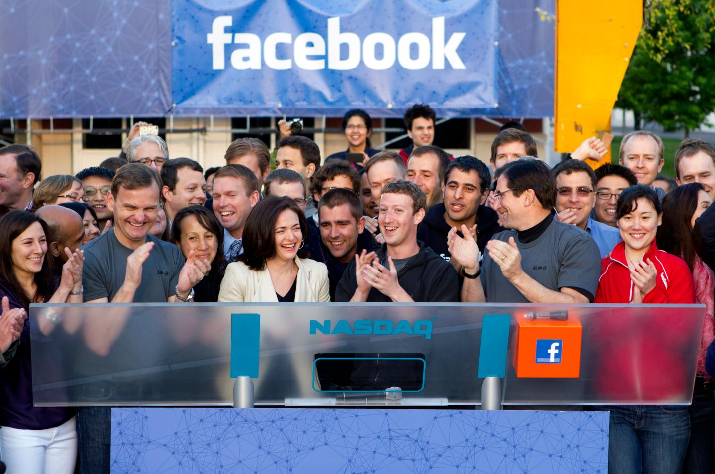 Facebook CEO Mark Zuckerberg Rings Nasdaq Opening Bell