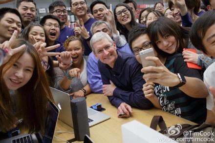 What was Tim Cook doing in China this week?